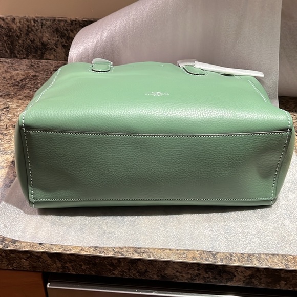 Coach Derby Tote In Washed Green - Picture 6 of 10